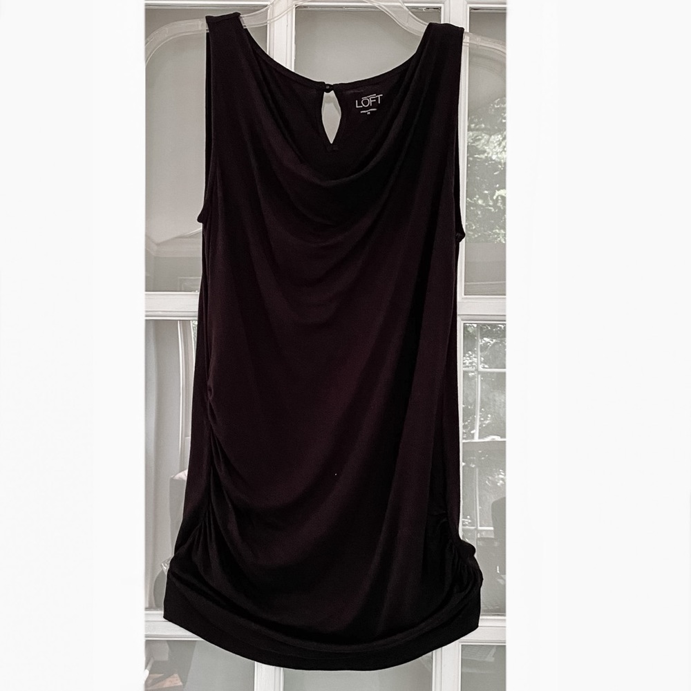 EUC Loft Black Sleeveless Top - Medium